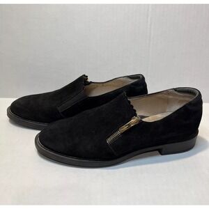 BeautiFeel Latex Women's Black Loafer Flat, Black Suede Size 38 Casual Comfort